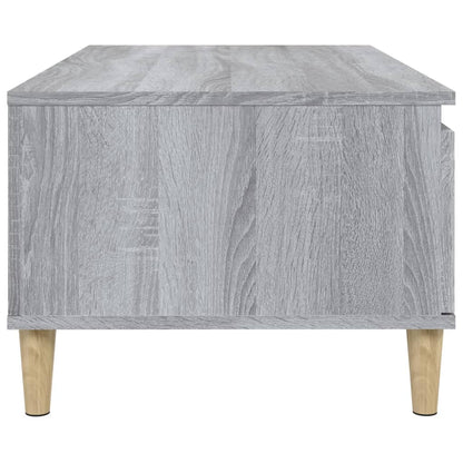 vidaXL Table basse gris sonoma 90x50x36,5 cm en bois d'ingénierie