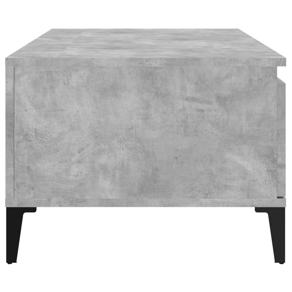 vidaXL Couchtisch Betongrau 90x50x36,5 cm Holzwerkstoff