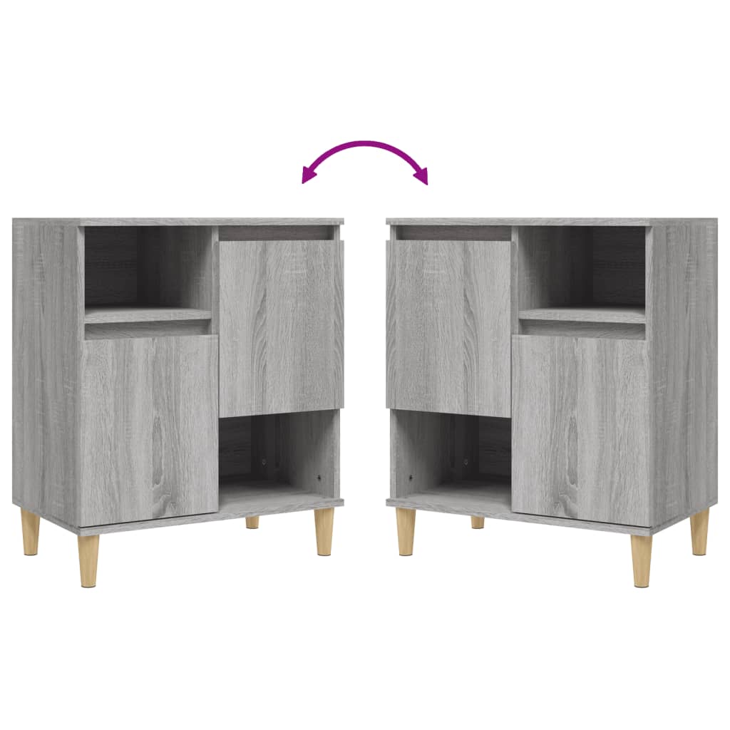 Sideboard Grau Sonoma 60x35x70 cm Holzwerkstoff