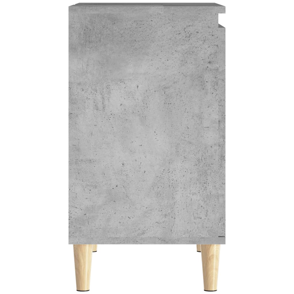 vidaXL Waschbeckenunterschrank Betongrau 58x33x60 cm Holzwerkstoff