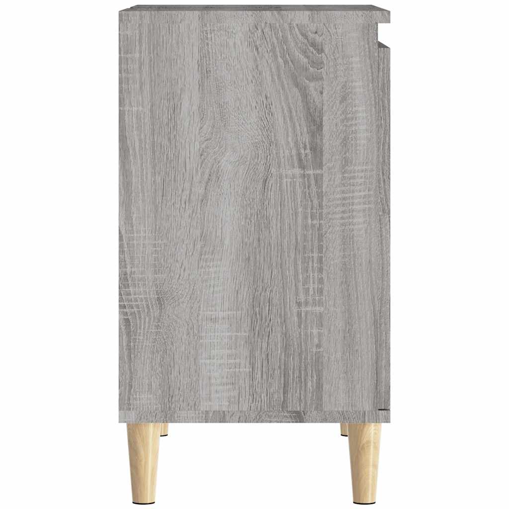 vidaXL Waschbeckenunterschrank Grau Sonoma 58x33x60 cm Holzwerkstoff