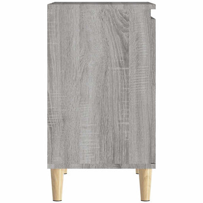 vidaXL Waschbeckenunterschrank Grau Sonoma 58x33x60 cm Holzwerkstoff