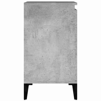 vidaXL Waschbeckenunterschrank Betongrau 58x33x60 cm Holzwerkstoff