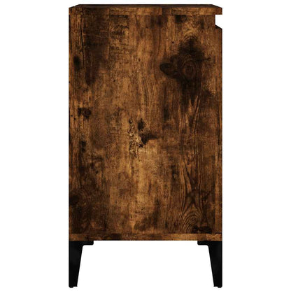 vidaXL Waschbeckenunterschrank Räuchereiche 58x33x60 cm Holzwerkstoff