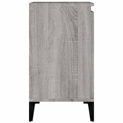 vidaXL Waschbeckenunterschrank Grau Sonoma 58x33x60 cm Holzwerkstoff