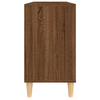 vidaXL Waschbeckenunterschrank Braun Eichen-Optik 80x33x60 cm