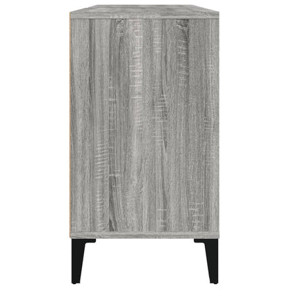 vidaXL Waschbeckenunterschrank Grau Sonoma 80x33x60 cm Holzwerkstoff