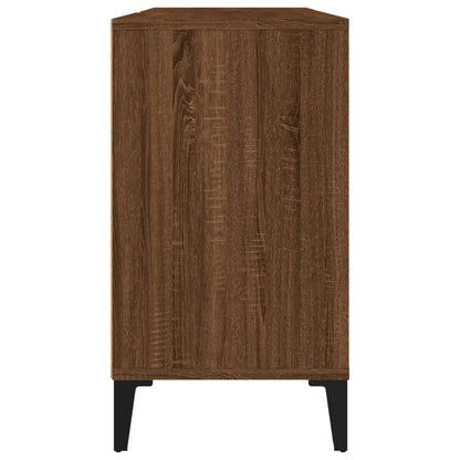 vidaXL Waschbeckenunterschrank Braun Eichen-Optik 80x33x60 cm