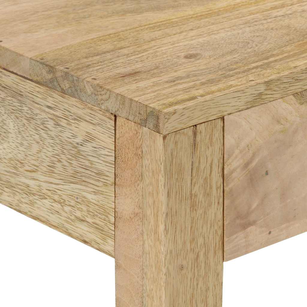 vidaXL Konsolentisch 110x30x75 cm Gebleichtes Massivholz Mango