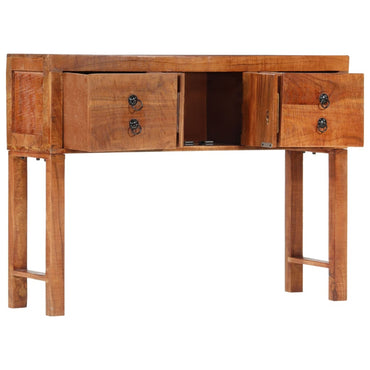 vidaXL Table console 120x32x80 cm Bois d'acacia massif brut