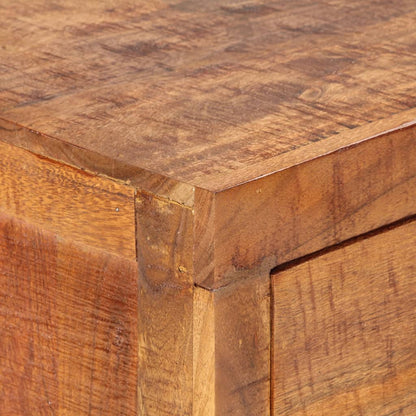 vidaXL Table console 120x32x80 cm Bois d'acacia massif brut