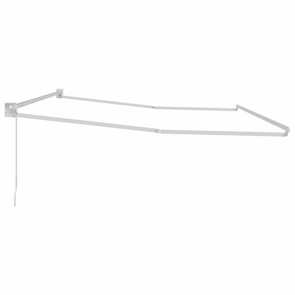 vidaXL Store Banne Blanc 4 x 3 m Métal