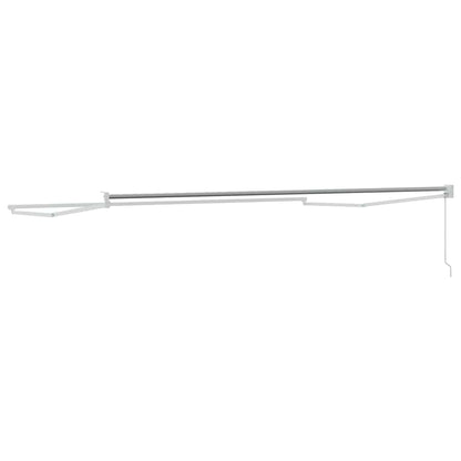 vidaXL Store banne rétractable blanc 500 x 300 cm aluminium