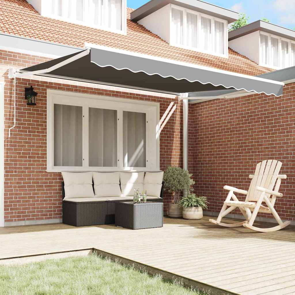 vidaXL Store banne rétractable blanc 300 x 250 cm aluminium