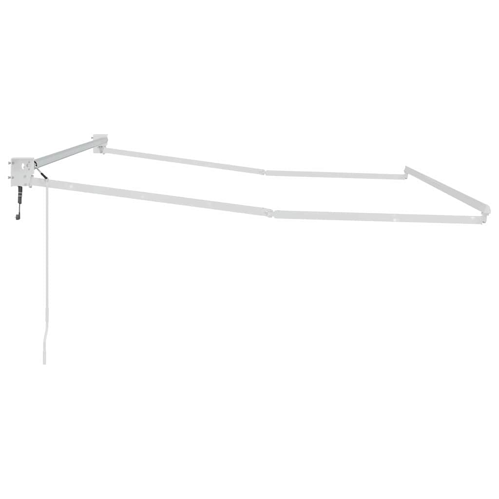 vidaXL Store banne rétractable blanc 300 x 250 cm aluminium