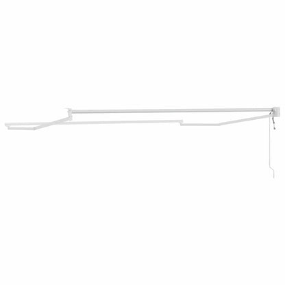 vidaXL Auvent rétractable blanc 350 x 250 cm aluminium