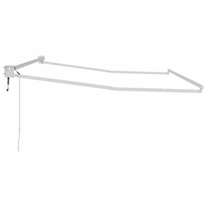 vidaXL Auvent rétractable blanc 350 x 250 cm aluminium