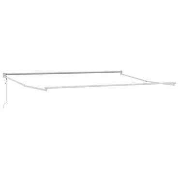 vidaXL Auvent rétractable blanc 450 x 300 cm aluminium