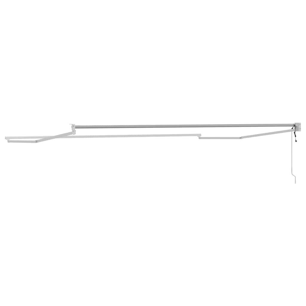 vidaXL Store banne rétractable blanc 500 x 300 cm aluminium