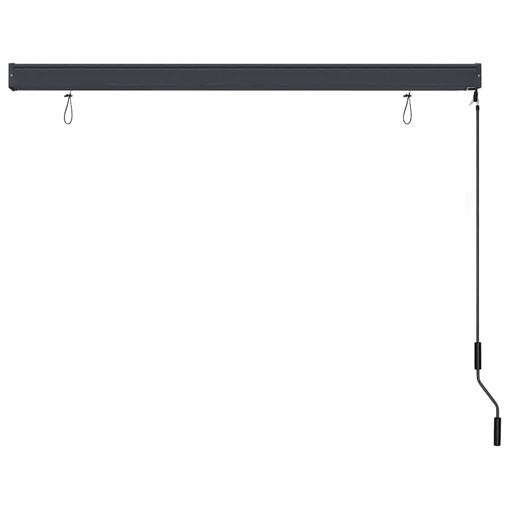 vidaXL Rollo Weiß und Orange 180 x 250 cm Stoff und Aluminium