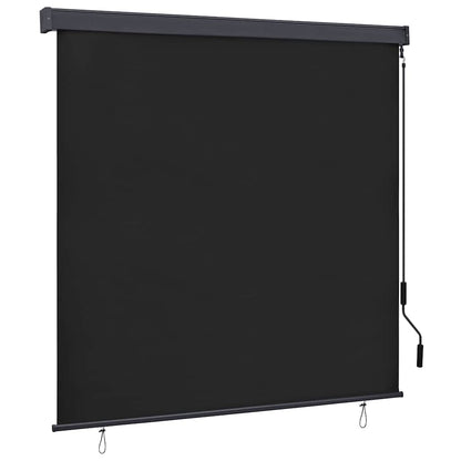 vidaXL Rollo mit Vorhängen Anthrazit 180 x 250 cm Stoff und Aluminium