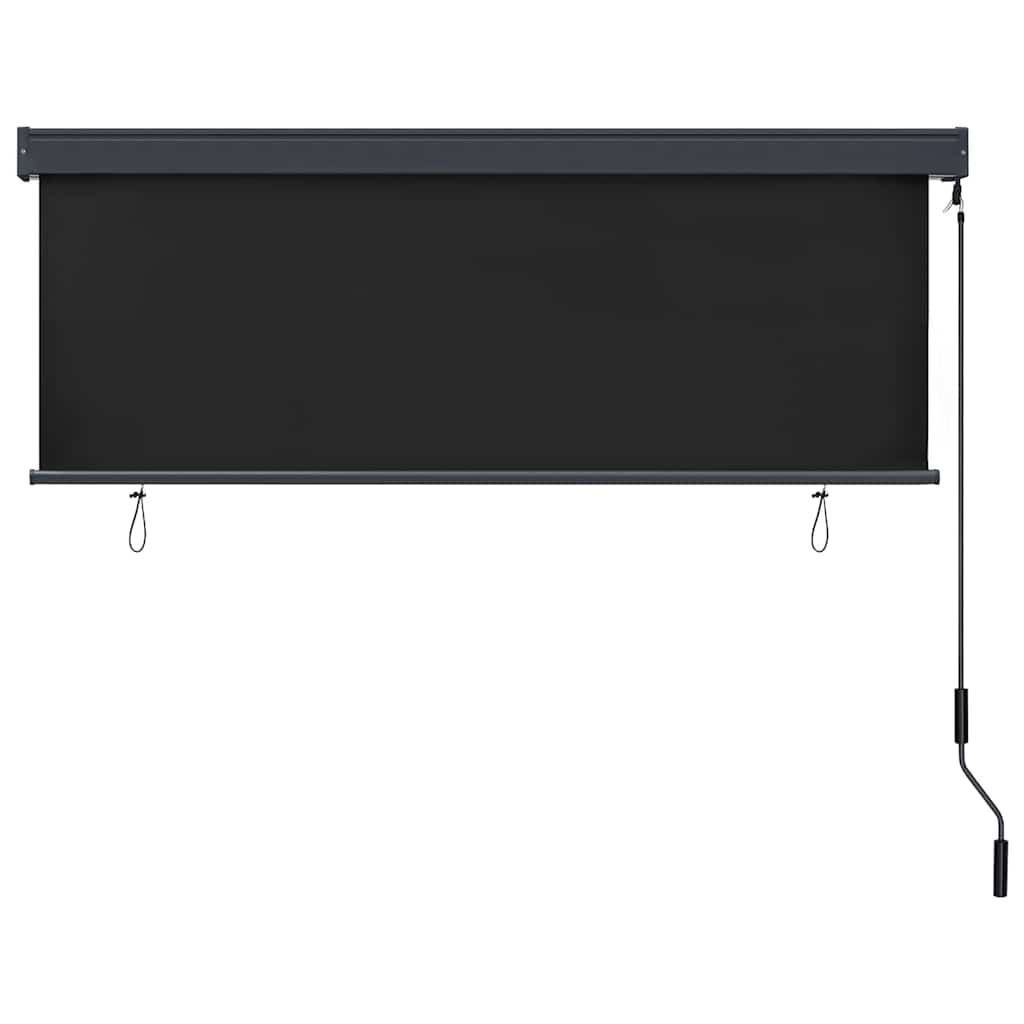 vidaXL Rollo mit Vorhängen Anthrazit 180 x 250 cm Stoff und Aluminium