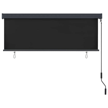 vidaXL Rollo mit Vorhängen Anthrazit 180 x 250 cm Stoff und Aluminium