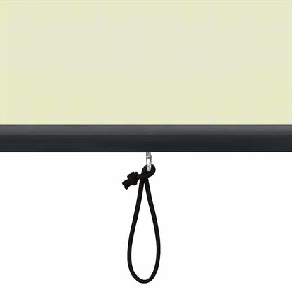 vidaXL Rollo mit Vorhängen Creme 180 x 250 cm Stoff und Aluminium
