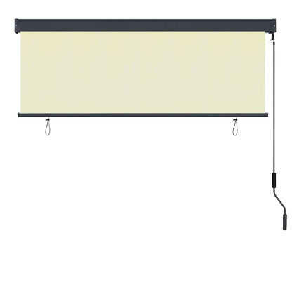 vidaXL Rollo mit Vorhängen Creme 180 x 250 cm Stoff und Aluminium