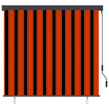 vidaXL Rollo Orange und Braun 180 x 250 cm Stoff und Aluminium