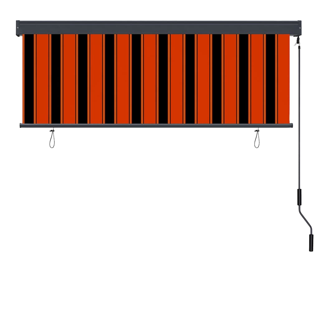 vidaXL Rollo Orange und Braun 180 x 250 cm Stoff und Aluminium