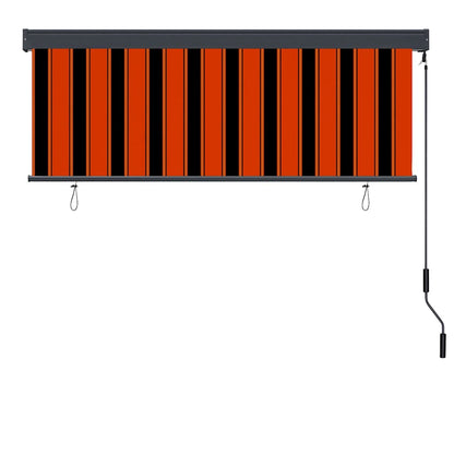 vidaXL Rollo Orange und Braun 180 x 250 cm Stoff und Aluminium