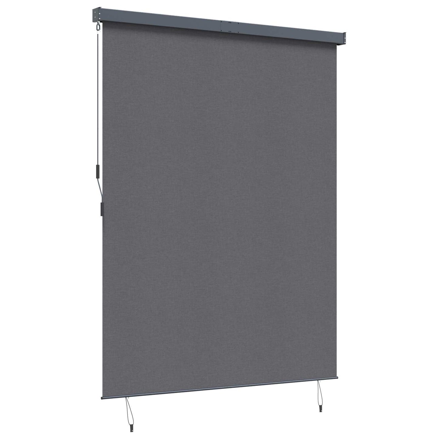 vidaXL Rollo mit Vorhängen Anthrazit 200 x 250 cm Stoff und Aluminium