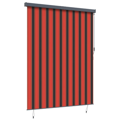 Rollo Orange und Braun 200 x 250 cm Stoff und Aluminium