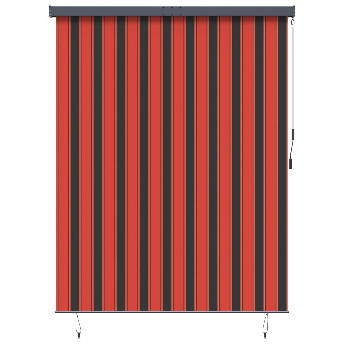 Rollo Orange und Braun 200 x 250 cm Stoff und Aluminium