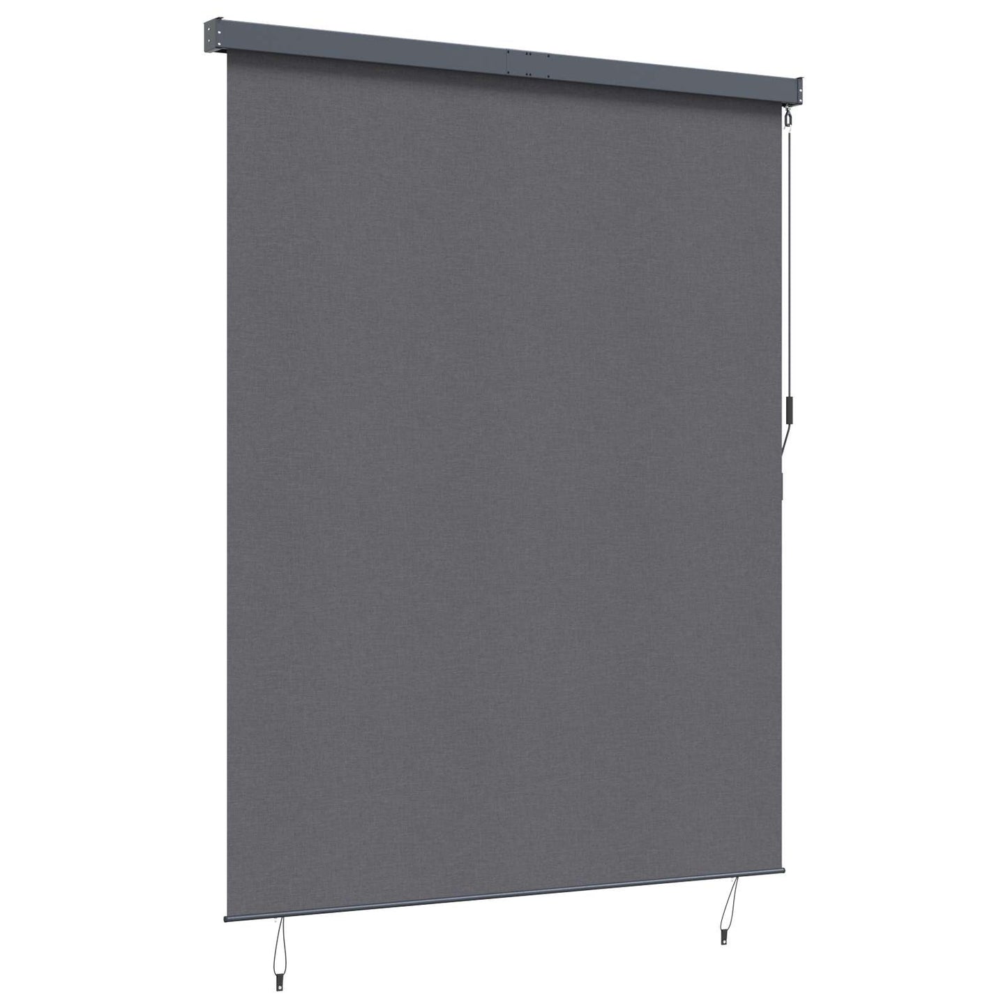 vidaXL Rollo mit Vorhängen Anthrazit 200 x 250 cm Stoff und Aluminium