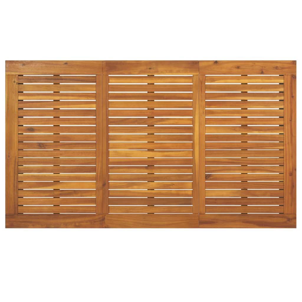 vidaXL Gartentisch mit Beinen in U-Form 140×80×75 cm Massivholz Akazie