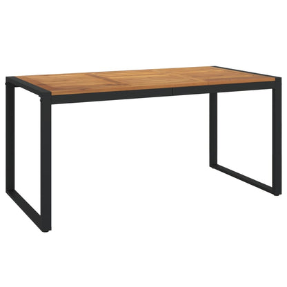 vidaXL Table de jardin avec pieds en U 160x80x75 cm Bois d'acacia massif