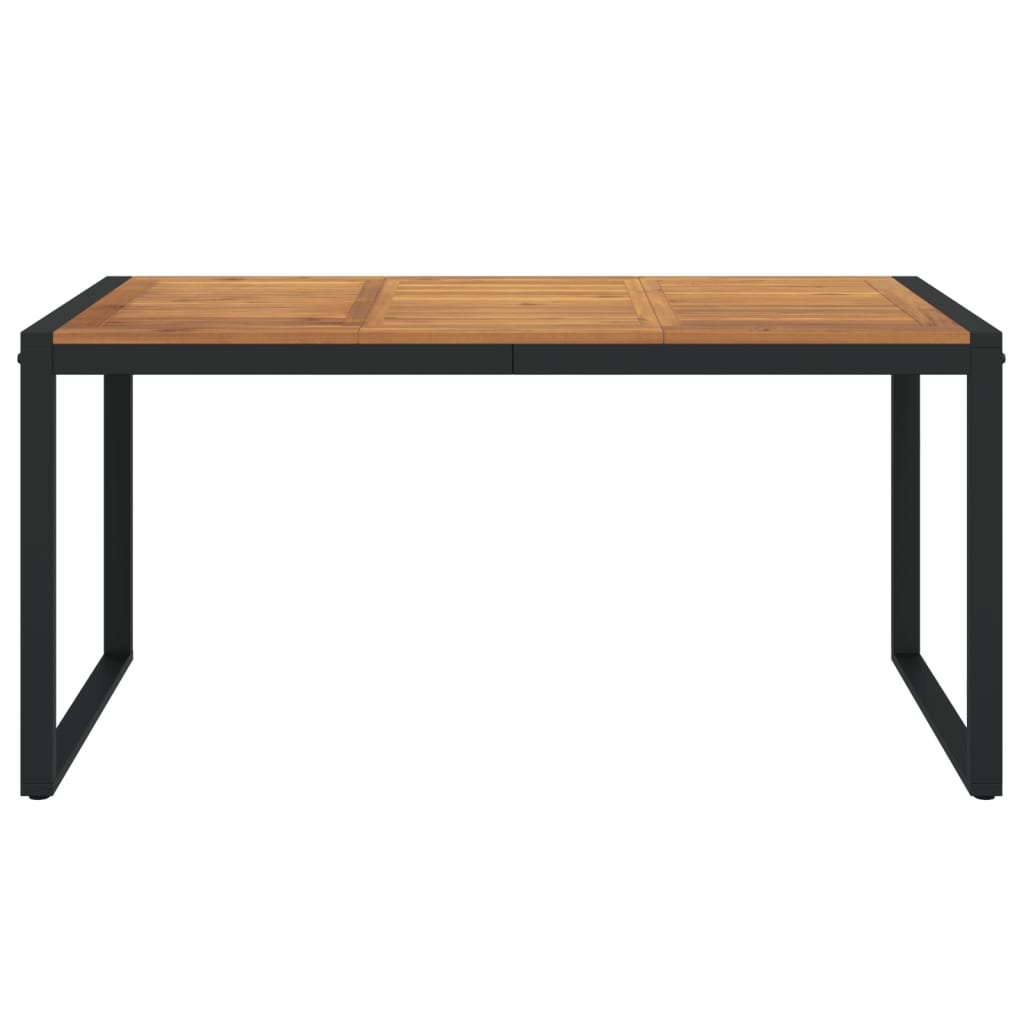 vidaXL Table de jardin avec pieds en U 160x80x75 cm Bois d'acacia massif