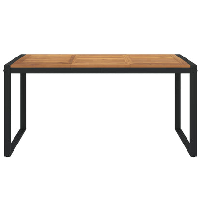 vidaXL Table de jardin avec pieds en U 160x80x75 cm Bois d'acacia massif