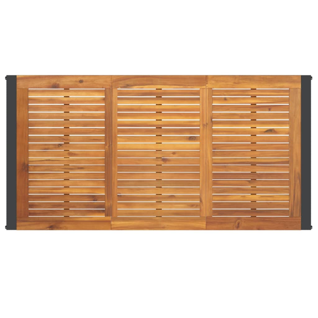 vidaXL Table de jardin avec pieds en U 160x80x75 cm Bois d'acacia massif