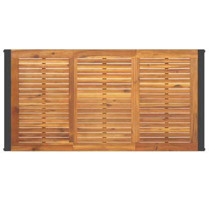 vidaXL Table de jardin avec pieds en U 160x80x75 cm Bois d'acacia massif