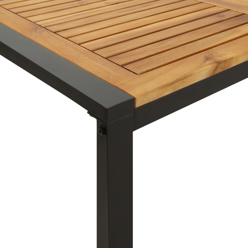 vidaXL Table de jardin avec pieds en U 160x80x75 cm Bois d'acacia massif