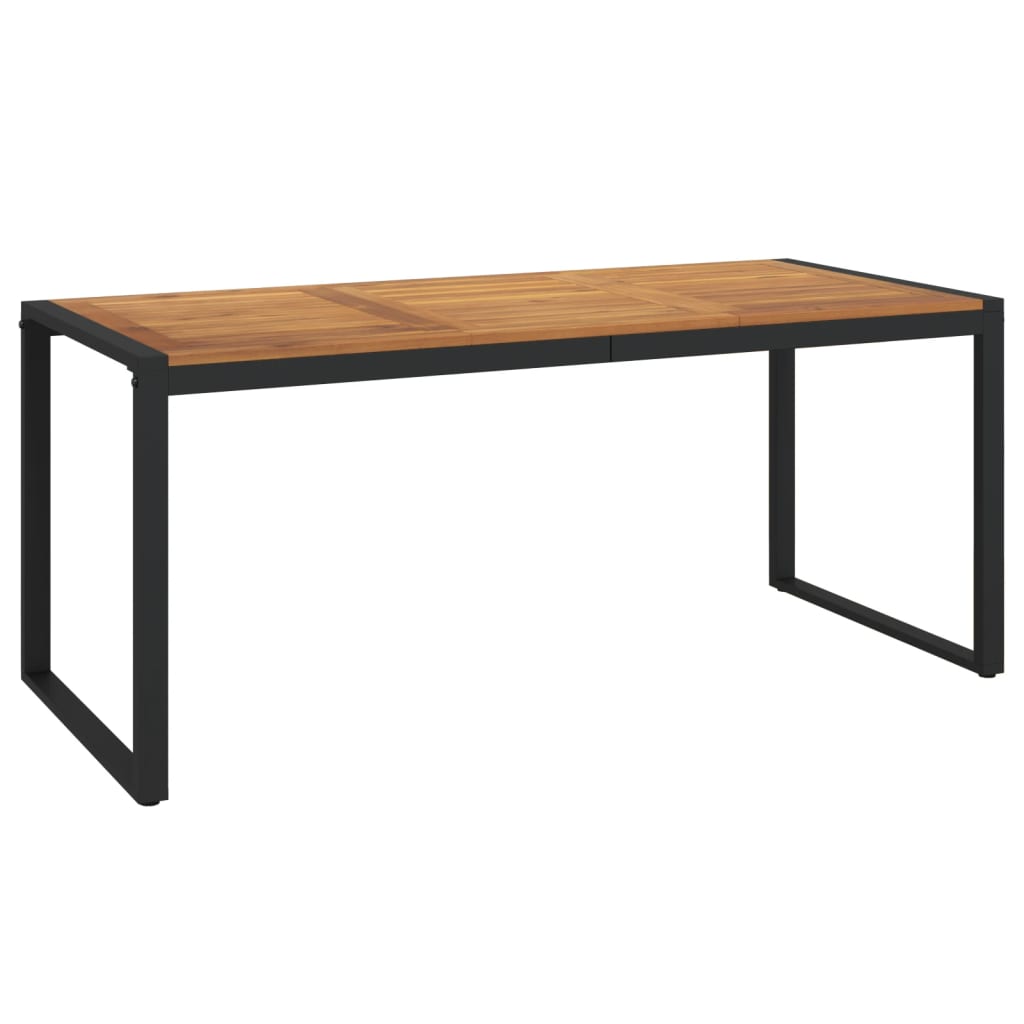 vidaXL Table de jardin avec pieds en U 180x90x75 cm acacia massif