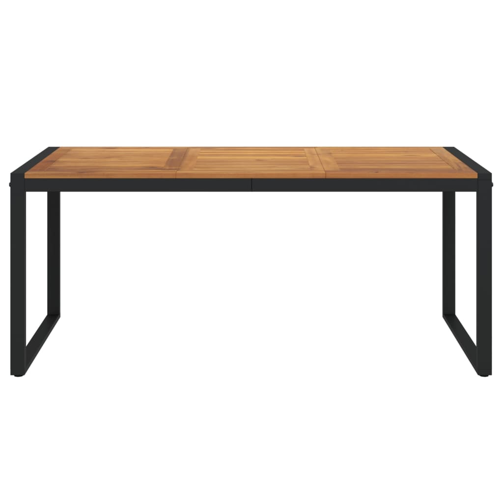 vidaXL Table de jardin avec pieds en U 180x90x75 cm acacia massif