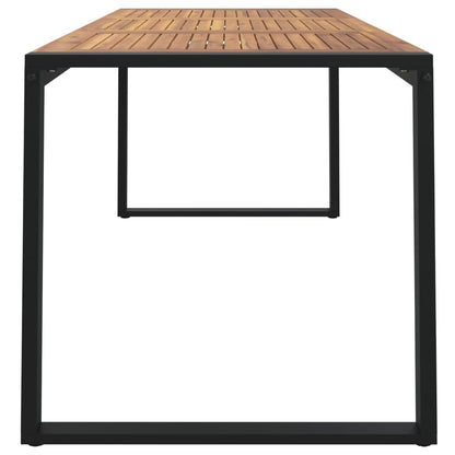 vidaXL Table de jardin avec pieds en U 180x90x75 cm acacia massif