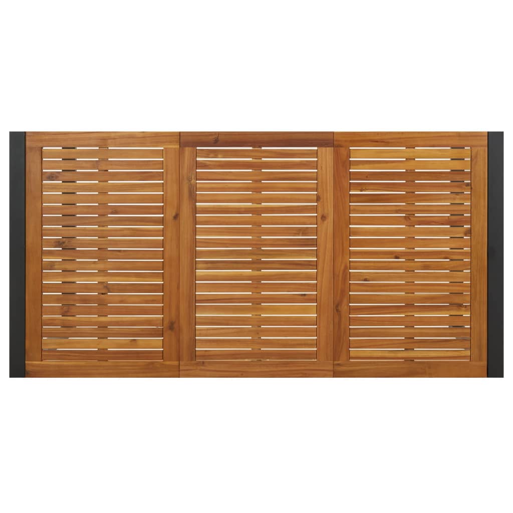 vidaXL Table de jardin avec pieds en U 180x90x75 cm acacia massif