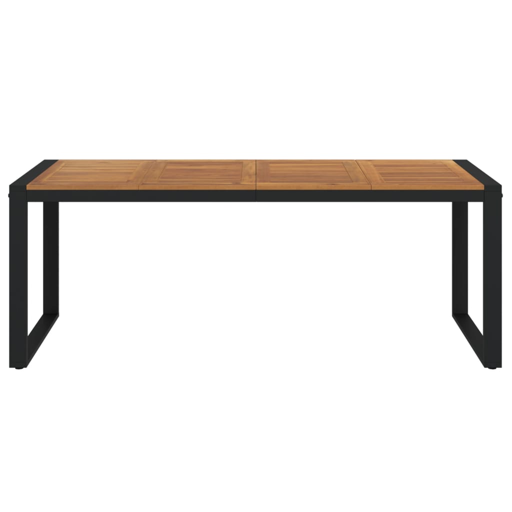 vidaXL Gartentisch mit Gestell U-Form 200x90x75 cm Akazie Massivholz