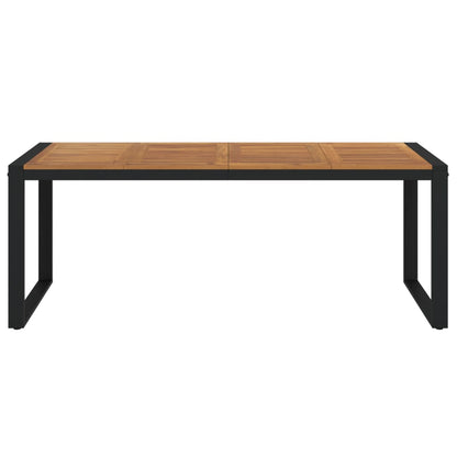 vidaXL Gartentisch mit Gestell U-Form 200x90x75 cm Akazie Massivholz
