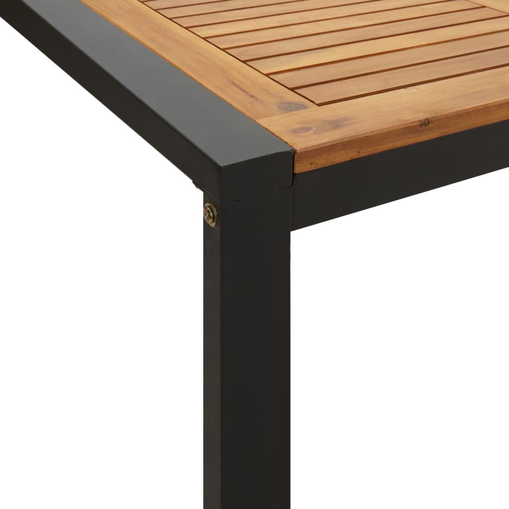 vidaXL Gartentisch mit Gestell U-Form 200x90x75 cm Akazie Massivholz